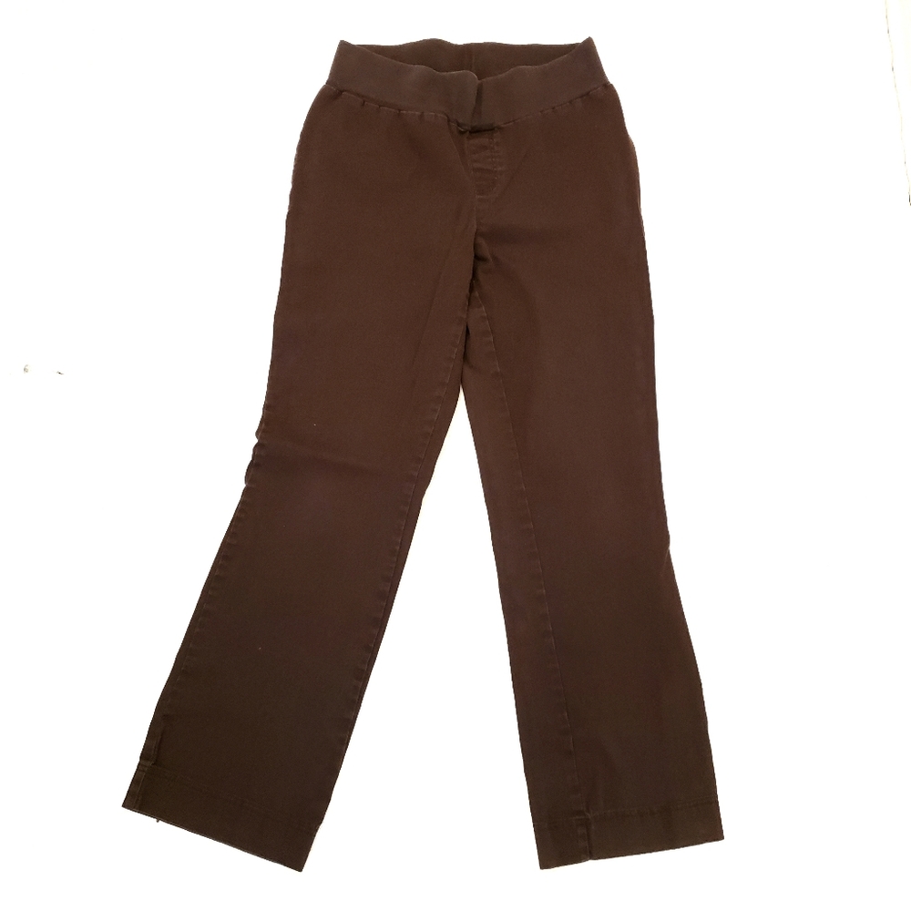 BROWN MATERNITY DRESS TROUSERS